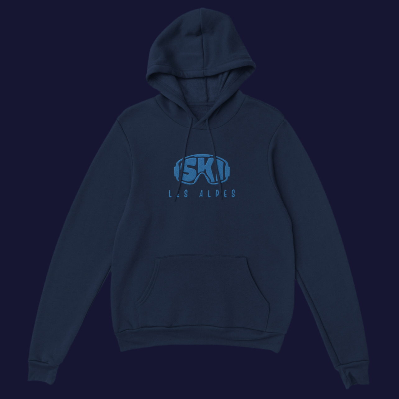 Les Alpes Hoodie - Navy