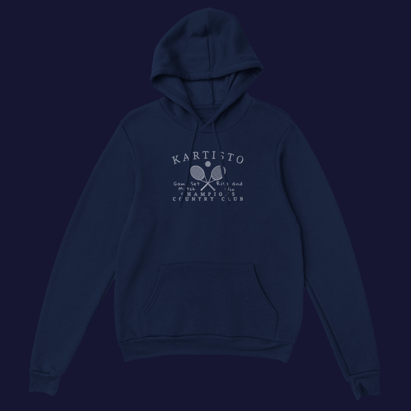 Champions Club Embroidered Hoodie - Navy